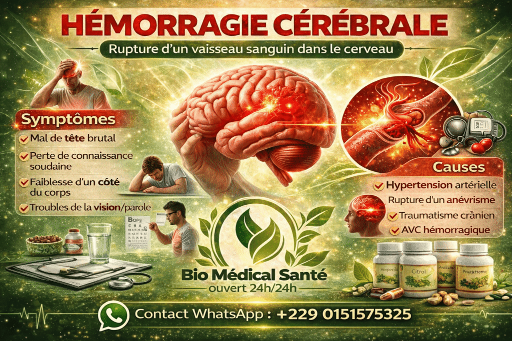 Hémorragie cérébrale traitement naturel
