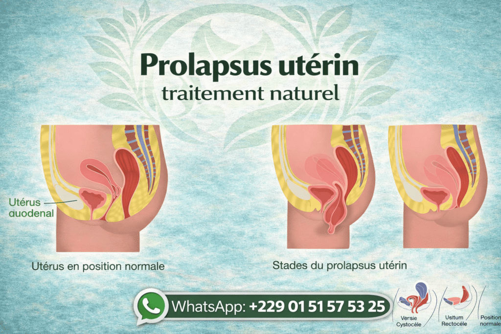 Prolapsus utérin traitement naturel