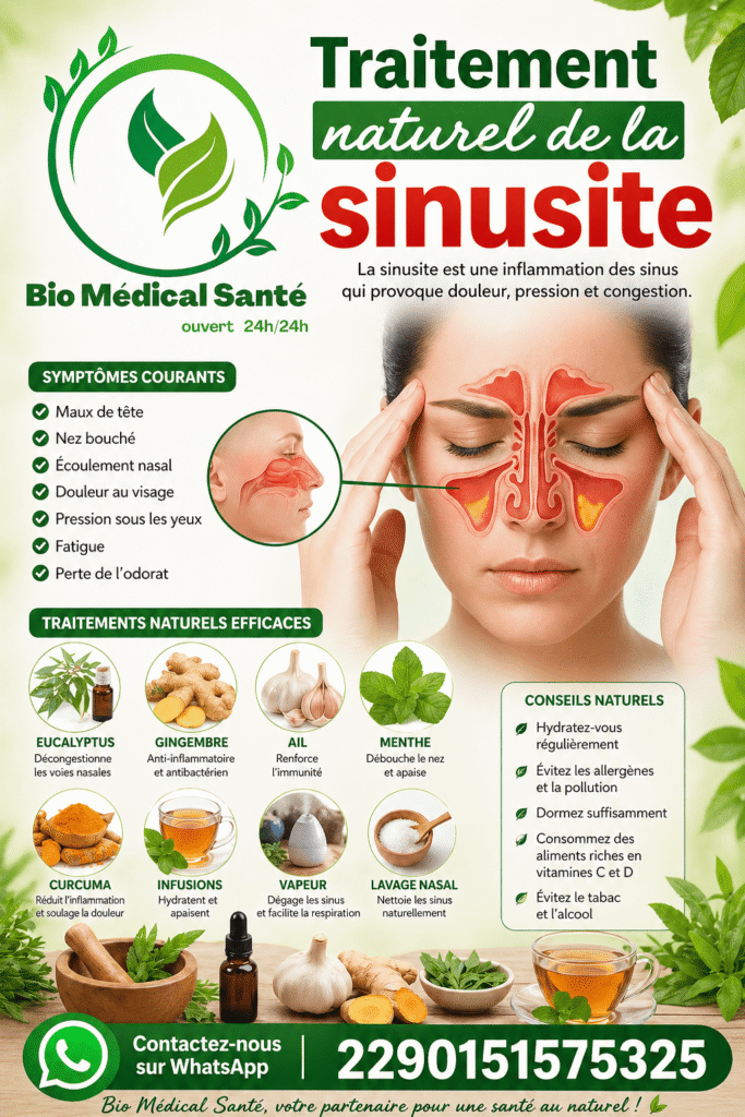 Traitement naturel de la sinusite