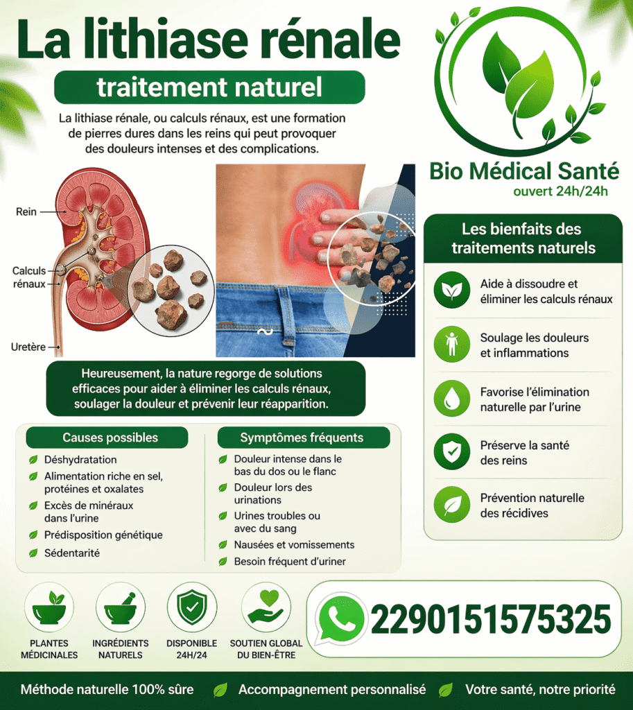 La lithiase rénale traitement naturel