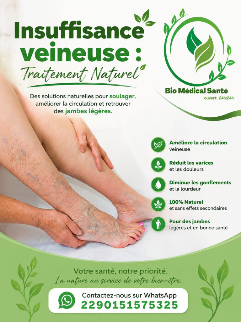 Insuffisance Veineuse : Traitement Naturel Par Bio Médical Santé chatgpt image 21 mai 2026, 16 25 54